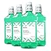 Amazon Brand - Solimo Antiseptic Mouthwash, Mint Flavor, 33.8 Fl Oz (Pack of 4)