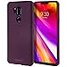 GOOSPERY LG G7 ThinQ Case, LG G7 Case [Slim Fit] Style Lux [Flexible] Rubber Silicone TPU Case [Non Slip] Bumper Cover [Lightweight] for LG G7 ThinQ (Matte Purple) LGG7-STYL-PPL