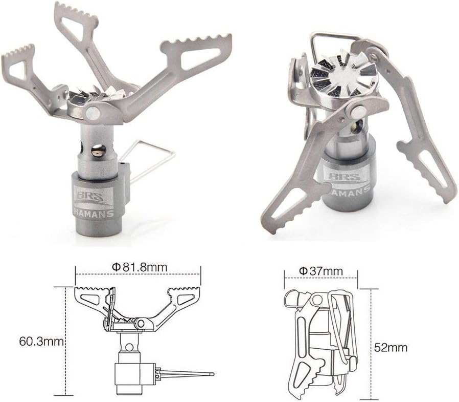 Hamans BRS 3000T Backpacking Stove Camping Stove Pocket Stove Portable Propane Stove Ultralight Mini Stove with 1 Extra Backup O-Ring - Image 4