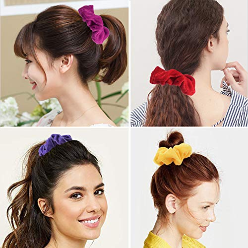 6 Scrunchies+Elastic+Scrunchy+Scrunchie+Accessories