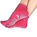 Pseudois Pack of 5 Non Slip Skid Yoga Pilates Socks Five Toe Separator Socks with Grips Cotton for Women Multi Pack