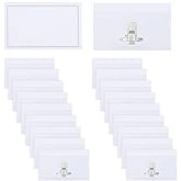 Molain 20 Pieces Pin Style Name Badge Holders Name Tags with Pins Clear Plastic Name Tag Holder Horizontal Name Badge Holders with 20 Pcs Inserts for Meeting Seminar Show Event and Conference