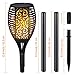 iYoYo 4 Pack Solar Torch Light [ 3 Lighting Mode ] Waterproof 96 LED Flame Flickering Lamp Auto On/Off Dusk to Dawn Outdoor Solar Powered Landscape Decoration Dancing Flame Lights for Garden Yard Lawn