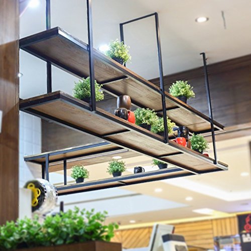 Ping Bu Qing Yun Retro Ceiling Type Flower Stand Solid Wood And