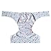 Happy Endings Teen/Adult Stain Resistant Snap Closure Reusable Cloth Diaper Incontinence - Yoga Foxes