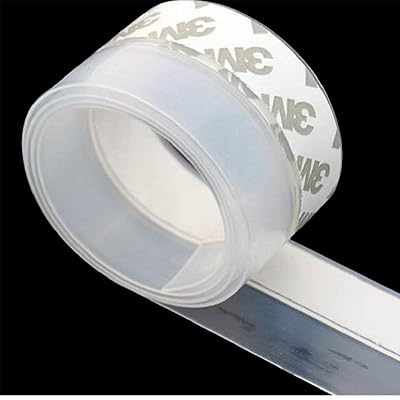 Zengest Door Strip Bottom, House and Glass Shower Door Seal Strip for Side of Door, 1.38 in x 16.4 Feet, 3MTransparent