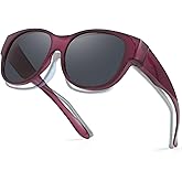 Xfeel Polarized Sunglasses Over Glasses for Women Trendy Shades Over Prescription Eyeglasses Sun Glasses