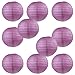 WYZworks Round Paper Lanterns 10 Pack (Purple Plum, 10
