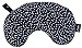 Bucky Minnie, Travel Neck Pillow, All Natural Millet Hull Filling, Removable Cover, Adjustable Filling - Blue Dots