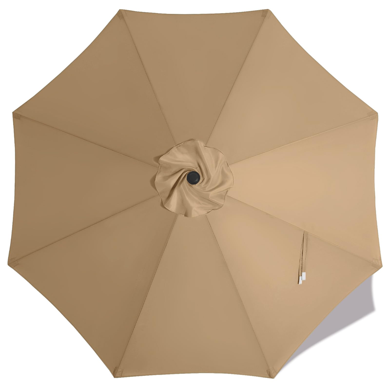 Photo 1 of MASTERCANOPY Patio Umbrella 10ft Replacement Canopy for 8 Ribs-Khaki Canopy Only