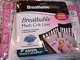 Breathable Baby Mesh Crib Liner - Geo Girls