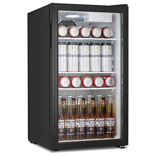 Antarctic Star Beverage Refrigerator Cooler 100 Can Mini Fridge Glass