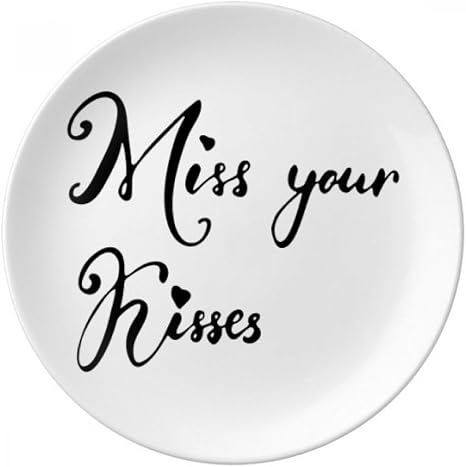 Diythinker Mlle Your Kisses Citation Dessert Assiette Porcelaine Handwrite Decorative 8 Pouces Diner Accueil Diametre De 8 Pouces Multicolore Amazon Ca Home Kitchen