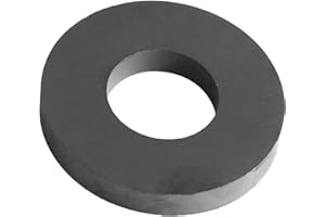 Burnur Ceramic Ferrite Ring Magnets OD3.54 x ID2.36" x 0.5" Thick Grade 12 Heavy Duty Magnet - for Crafts, Science and Hobbies - 1 Pieces