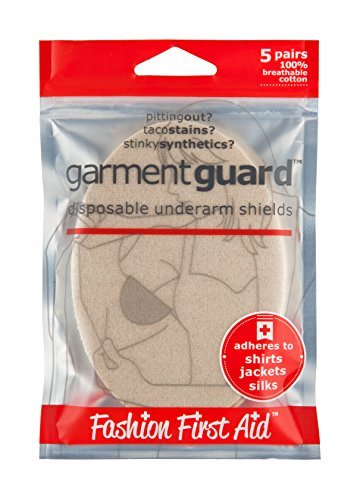 Garment Guard Disposable Underarm Shields in Standard Size-Beige-5 Pair by Fashion First Aid