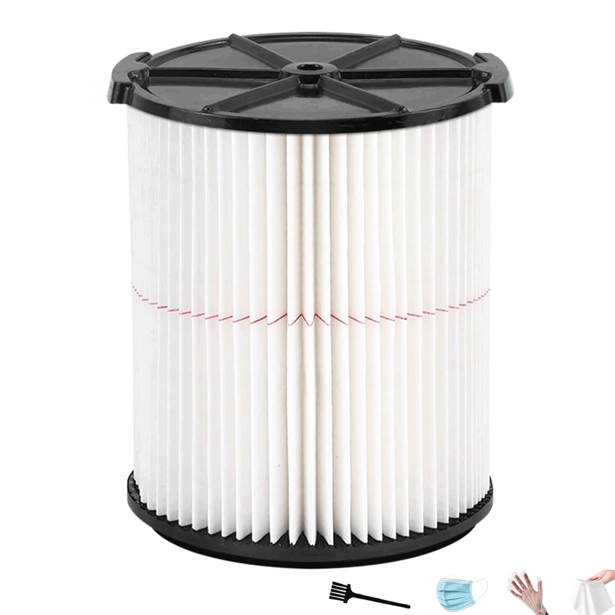 Photo 1 of 1-Pack CMXZVBE38754 & 9-38754 Red Stripe General Purpose Filter for Craftsman Shop Vac Filter, Compatible with CMXEVBE17925/17584/17590/18590/18690/17155 for craftsman 16 gallon shop vac filter