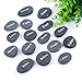 TGS Gems Engraved Inspirational Bulk Faith Black Stones(16 Different Words)