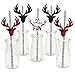 Prancing Plaid Paper Straw Decor - Christmas & Holiday Buffalo Plaid Party Striped Decorative Straws - Set of 24