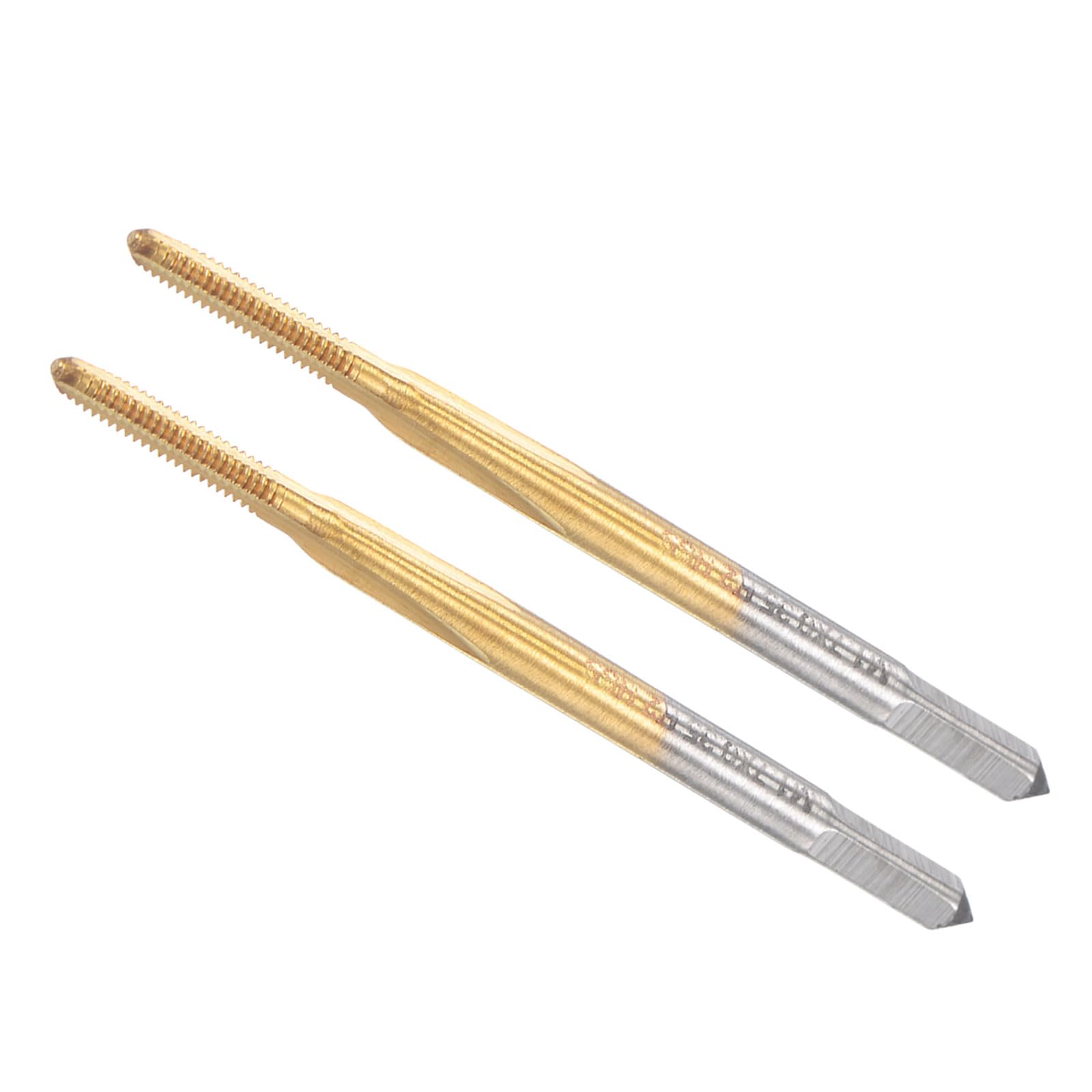 CoCud Thread Tap, M1.7 x 0.35 Thread Size 3 Straight Flutes, High Speed Steel Threading Tapping Repair Tool - (Applications: for Tapping Stainless Steel Copper Aluminum), 2-Pieces — image 1