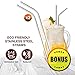 Reusable Produce Bags (Set Of 9) + Bonus Stainless Steel Straws - Premium Organic Cotton Mesh Grocery Bag with Drawstring - Eco Friendly and Washable, Net Zero Reuseable and for Vegetable or Veggie
