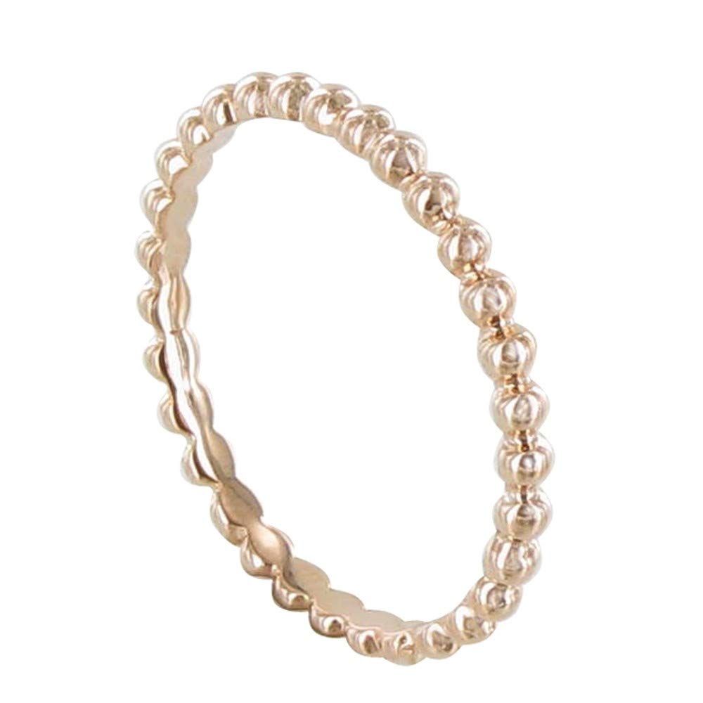 LES POULETTES BIJOUX - Pink Gold Plated Balls Ring - taille L 1/2