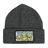 Bioworld TMNT Dark Heather Grey Beanie with Sewer