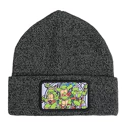 Bioworld TMNT Dark Heather Grey Beanie with Sewer