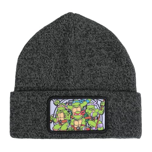 Bioworld TMNT Dark Heather Grey Beanie with Sewer