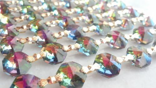 1 Yard Chandelier Crystal Prisms Vitrail Rainbow Chains Strands