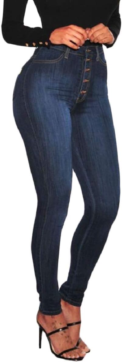 xtsrkbg Womens High Waist Fashion Boyfriend Skinny Stretch Denim Pants Jeans Trousers