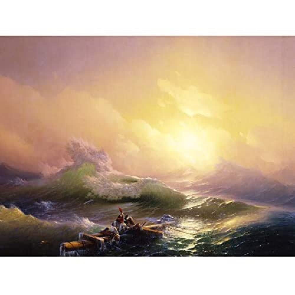 Aivazovsky The Ninth Wave Painting Art Print Canvas Premium Wall Decor Poster Mural