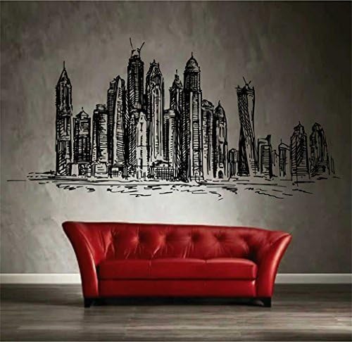 ik2703 Wall Decal Sticker Dubai United Arab Emirates panoramma city living bedroom