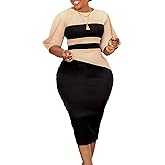 Work Dress for Women Elegance Church Dresses Midi Bodycon Pencil Dress Teacher Office Business and Casual Outfits