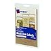 Avery Multi-Use Labels, Kraft Brown Oval Scroll 1-1/8 x 2-1/4, Pack of 24 (40151)