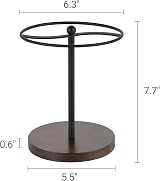 Mkono Sunglasses Organizer Glasses Holder Stand with Wood Base, 12 Pairs, Black view 7