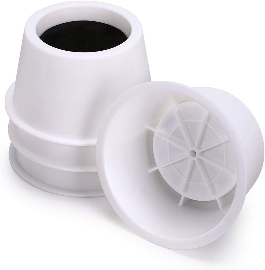 BTSKY Set of 4 Pieces 5cm Round Bed Risers Chair Risers Desk Risers