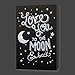 Little Love by NoJo Celestial Lighted Wall Decor, Love You to The Moon and Back, Gray/White