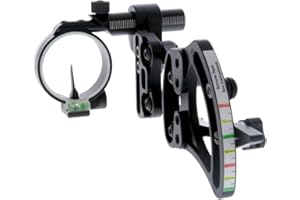 TRUGLO Pendulum 1-Pin Ultra-Lightweight Quiet Archery Hunting Treestand Bow Sight with Large Circular Field of View - Adjustable for Right & Left-Handed Shooters - LED Light Included