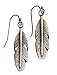 Bohemia Feather Antique Gold Brass Earrings - Spunky Soul Collection (gold-plated-base)