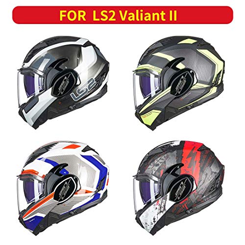LS2 Valiant II Helmet Visor Unisex-Adult Flip Up Helmets
