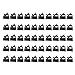 Cable Clips, Wire Clips, Teenitor® Top Quality 3M Self-Adhesive Adjustable Car Cable Organizer, Desk Wall Cable Wire Clips, Computer, Electrical, Cord Cable Tie Drop (Black, 50 Pieces)