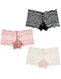 Intimates Women's Lacey Cheeky Boyshorts Panties (3Pr),