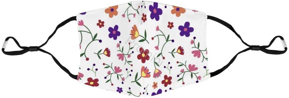 Promini Face Mask,Flowers Stylish Nylon Stretch Cloth Dust Mask,Reusable Masks,Eco And Sustainable Gift,Face Mouth Mask,Outdoor Protective Mask for Adults and Teens