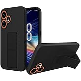 Case for Boost Mobile Celero 5G Plus 2024 Case with Folding Kickstand | Multi-Functional Magnetic Hide Telescopic Stand Slim Fit Shockproof Protective Cover Case, Black