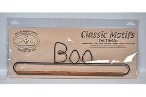 Classic Motifs 12 Inch Boo Craft Holder With Wooden Dowel