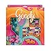Goody Trolls Hair Accessory Gift Pack with Satin & Chenille Blue Hair Brush, 25 Count