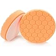 Chemical Guys BUFX_102_HEX4 Hex-Logic Medium-Heavy Cutting Pad, Orange (4.5 Inch Pad made for 4 Inch backing plates), 1 Pad Included