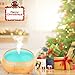 Leknes 300ml Essential Oil Diffuser, Ultrasonic Aromatherapy Diffuser with Wood Grain,Cool Mist Humidifier with Timer, Waterless Portable Diffuser Auto Shut-Off, Mist Adjustable and 7 LED Colors