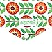 Wegreeco Reusable Menstrual Pads for Women - Sanitary Pads, Panty Liners, Soft Cloth - 5 Pack, 1 Wet Bag (Medium, Flower)