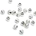 Dreambell 20 pcs .925 Sterling Silver 3mm Round Moon Cut Corrugated Ball Bead Spacer/Findings/Bright